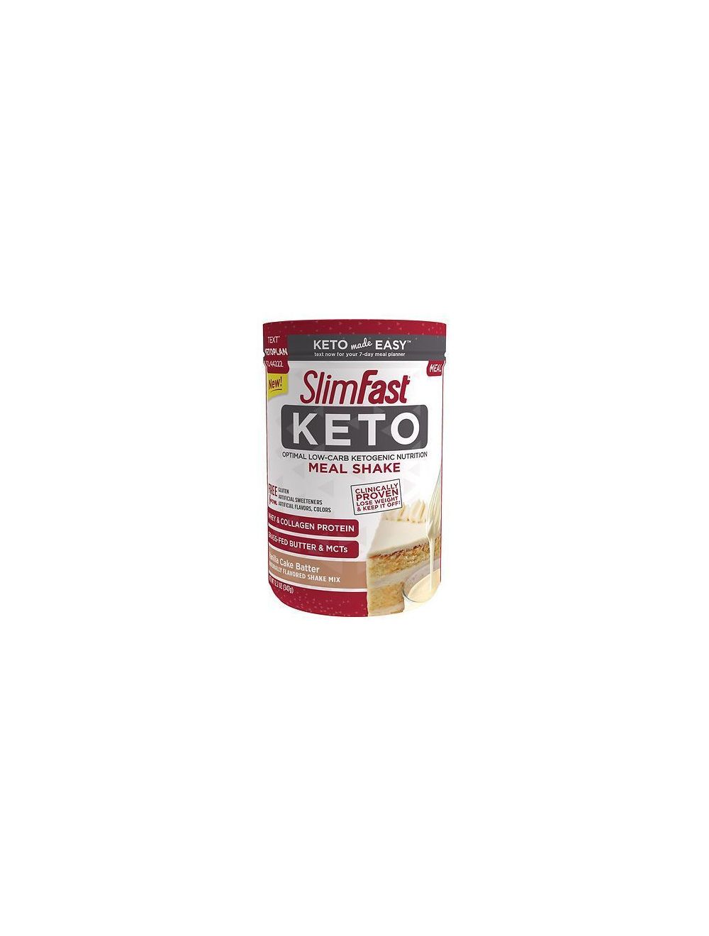 SlimFast Keto Meal Shake Vanilla Cake Batter