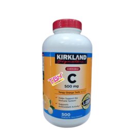 Kirkland Signature Vitamin C –500mg 500tabs Chewable